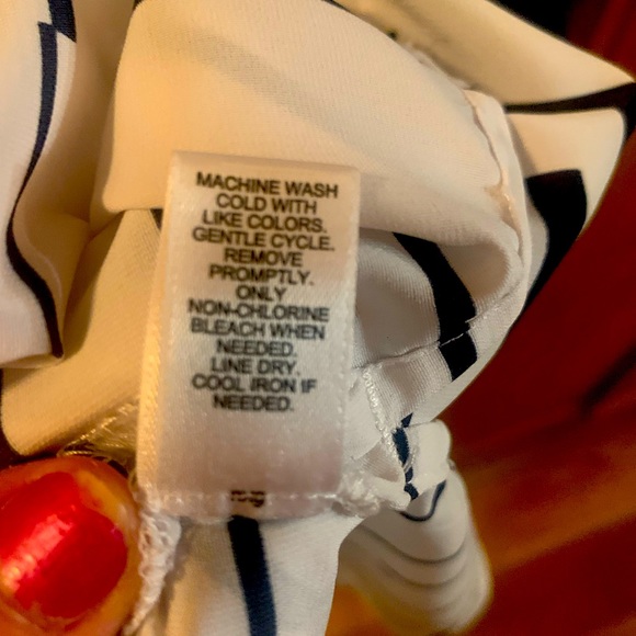 Medium Blouse - Navy and White Striped - Picture 6 of 6